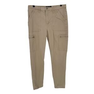 Banana Republic High-Rise Skinny Tan Cargo Pants 8 Casual Utility Fall 8